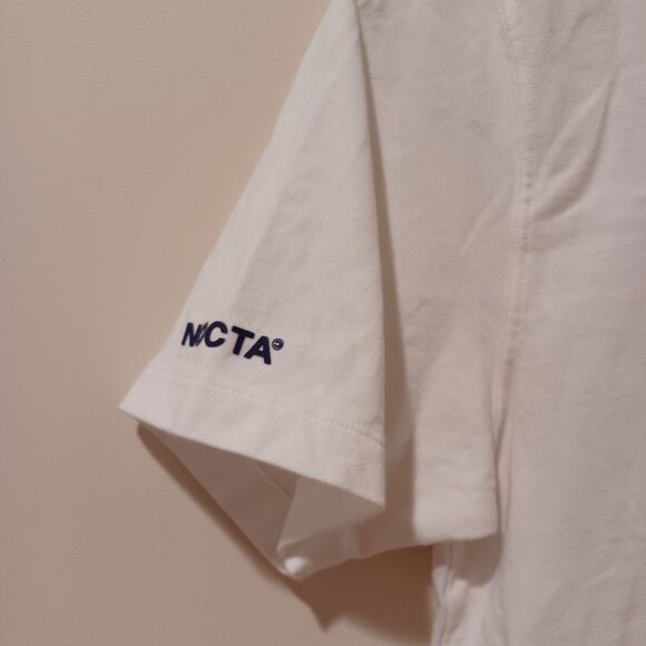 Nike x Drake Nocta Men’s Size Small White Blue Void Cardinal Stock T-Shirt Rare - Picture 6 of 11